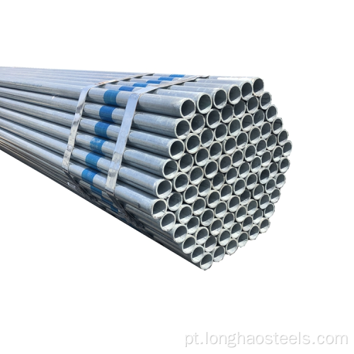 Tubo de tubo de aço galvanizado de 15 mm de alta qualidade
